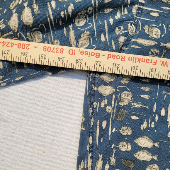 Woolrich Fishing Shirt Button Front 100% Cotton Short Sleeve Shirt Size Medium - Picture 8 of 8